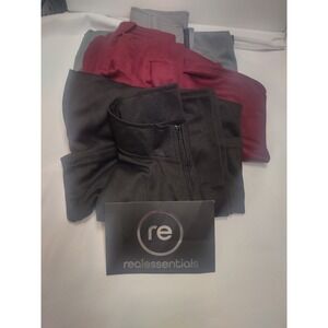 Real Essentials Mens Quarter Zip Pullover Lot 3 Long Sleeve Active Shirts XL